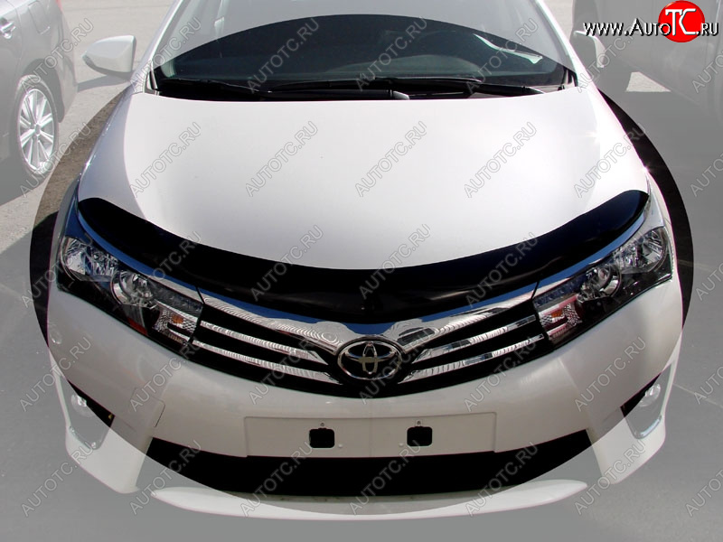 2 499 р. Дефлектор капота SIM  Toyota Corolla ( E170,  E180) (2012-2016)