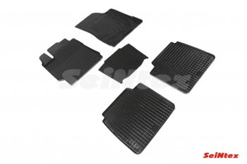 Износостойкие коврики в салон (резина) Seintex Сетка Toyota Camry XV55 1-ый рестайлинг (2014-2017)