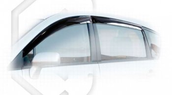 2 169 р. Дефлектора окон CA-Plastic Toyota Corolla Verso AR10 (2004-2009) (Classic полупрозрачный, Без хром.молдинга, Крепление только на скотч). Увеличить фотографию 1