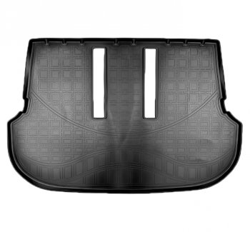 1 689 р. Коврик багажника Norplast (7 мест, разложенный 3 ряд)  Toyota Fortuner  AN160 (2015-2024) (Черный). Увеличить фотографию 1