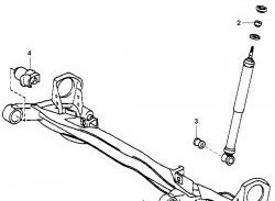 1 869 р. Полиуретановый сайлентблок балки задней подвески Точка Опоры  Toyota Gaia  XM10 - Nadia  XN10. Увеличить фотографию 2