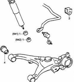 349 р. Полиуретановая втулка стабилизатора задней подвески Точка Опоры  Toyota Granvia  xH10 - Hiace Grand. Увеличить фотографию 2