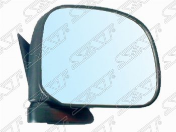 1 599 р. Левое боковое зеркало заднего вида SAT (механическое) Toyota Hiace H100 минивэн дорестайлинг (Япония) (1989-1993) (Неокрашенное). Увеличить фотографию 1