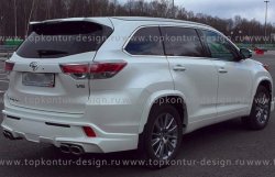 12 999 р. Комплект накладок на колёсные арки TopKontur Design Toyota Highlander XU50 дорестайлинг (2013-2017). Увеличить фотографию 3