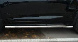 15 799 р. Защита порогов из круглой трубы диаметром 63 мм Russtal  Toyota Highlander  XU50 (2013-2017). Увеличить фотографию 1