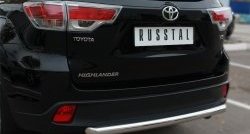 11 999 р. Защита заднего бампера (Ø63 мм, нержавейка) Russtal  Toyota Highlander  XU50 (2013-2017). Увеличить фотографию 3