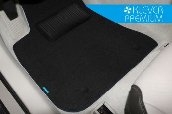 569 р. Текстильные коврики салона Klever Premium  Toyota Highlander  XU50 (2013-2017) (Черные). Увеличить фотографию 2