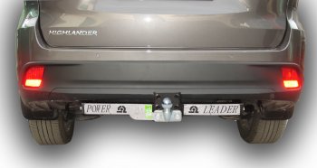 11 249 р. Фаркоп Лидер Плюс (съемный шар тип F, с нержавеющей пластиной) Toyota Highlander XU50 рестайлинг (2016-2020) (Без электропакета). Увеличить фотографию 2