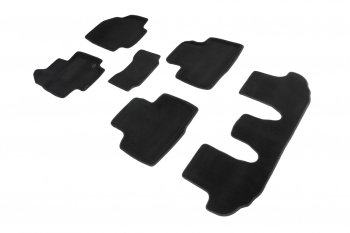 5 249 р. Коврики в салон (текстиль) SEINTEX 3D  Toyota Highlander  XU70 (2020-2024) (черный). Увеличить фотографию 1