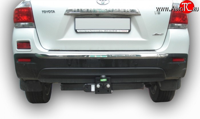 7 499 р. Фаркоп Лидер Плюс  Toyota Highlander  XU40 (2010-2013) (Без электропакета)
