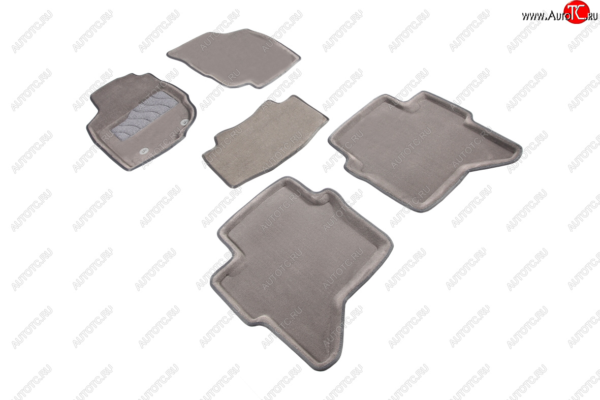 4 499 р. Комплект ковриков салона Seintex 3D (текстиль)  Toyota Hilux  AN20,AN30 (2011-2016) (серый)