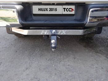 Фаркоп (тягово-сцепное устройство) Exclusive/Black Onyx TCC Toyota Hilux AN120 1-ый рестайлинг (2017-2020)  (оцинкованный, шар Е )