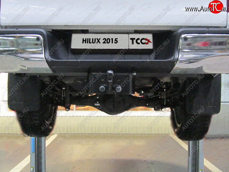 22 449 р. Фаркоп (тягово-сцепное устройство) TCC (Exclusive, Black Onyx)  Toyota Hilux ( AN20,AN30,  AN120) (2011-2020) (Оцинкованный, шар F - оцинкованный)