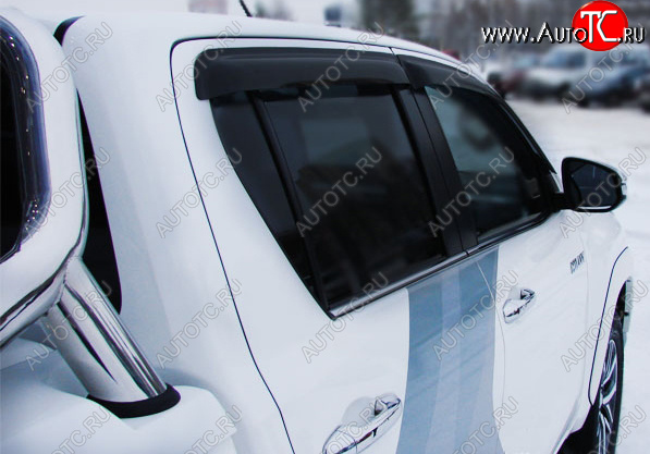 2 759 р. Дефлектора окон SIM Double Cab  Toyota Hilux  AN120 (2016-2020)