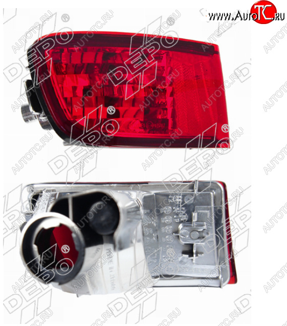 1 979 р. Левый фонарь в задний бампер DEPO Toyota Land Cruiser Prado J120 (2002-2009)