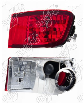1 979 р. Правый фонарь в задний бампер DEPO Toyota Land Cruiser Prado J120 (2002-2009). Увеличить фотографию 1