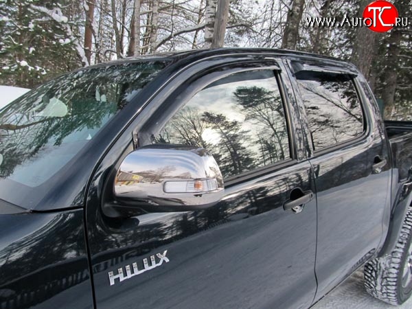 2 449 р. Дефлекторы окон (ветровики) Novline 4 шт.  Toyota Hilux  AN10,AN20 (2004-2011)