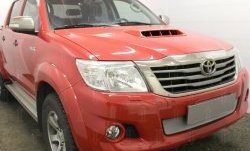 1 569 р. Защитная решётка в воздуховод автомобиля Russtal  Toyota Hilux  AN20,AN30 (2011-2016) (хром). Увеличить фотографию 1
