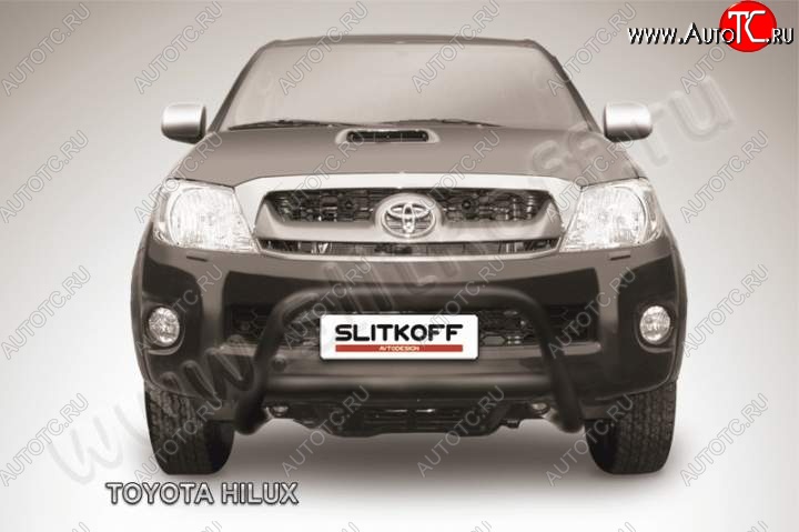 15 999 р. Кенгурятник d57 низкий Slitkoff  Toyota Hilux  AN10,AN20 (2008-2011) (Цвет: серебристый)