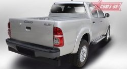 9 899 р. Пороги из алюминиевого профиля Souz-96 Toyota Hilux AN20,AN30  2-ой рестайлинг (2011-2016). Увеличить фотографию 2