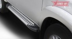 9 899 р. Пороги из алюминиевого профиля Souz-96 Toyota Hilux AN20,AN30  2-ой рестайлинг (2011-2016). Увеличить фотографию 3