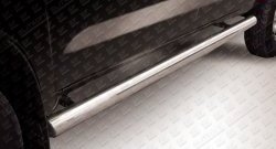 20 649 р. Защита порогов из круглой трубы диаметром 76 мм Slitkoff Toyota Hilux AN10,AN20 1-ый рестайлинг (2008-2011) (дорестайлинг). Увеличить фотографию 1