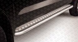 24 899 р. Широкая защита порогов из труб d57 с листом Slitkoff Toyota Hilux AN10,AN20 1-ый рестайлинг (2008-2011) (Полированная сталь). Увеличить фотографию 1