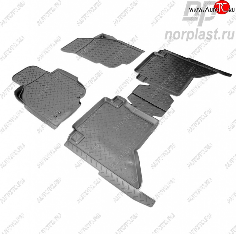 2 489 р. Комплект ковриков в салон Norplast  Toyota Hilux  AN10,AN20 (2008-2011)