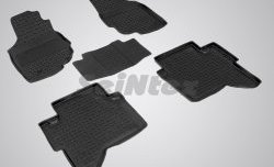 4 749 р. Износостойкие коврики в салон с высоким бортом SeiNtex (резина)  Toyota Hilux  AN20,AN30 (2011-2016). Увеличить фотографию 1