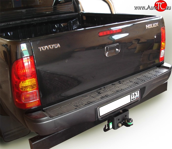 5 299 р. Фаркоп Лидер Плюс (до 1200 кг)  Toyota Hilux  AN10,AN20 (2008-2011) (Без электропакета)