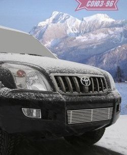 5 219 р. Декоративная вставка воздухозаборника в бампер Souz-96  Toyota Land Cruiser Prado  J120 (2002-2009). Увеличить фотографию 1