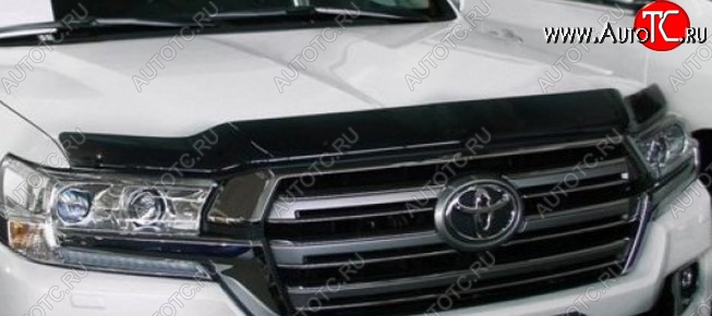 2 699 р. Дефлектор капота NovLine-Autofamily (рестайлинг)  Toyota Land Cruiser  200 (2012-2015)