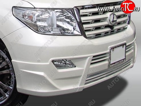 23 249 р. Накладка на передний бампер Branew  Toyota Land Cruiser  200 (2012-2015) (Неокрашенная)