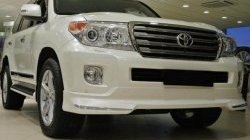 21 599 р. Накладка на передний бампер CT Toyota Land Cruiser 200 1-ый рестайлинг (2012-2015) (Неокрашенная). Увеличить фотографию 1