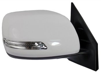 11 399 р. Боковое правое зеркало заднего вида (обогрев/поворотник) SAT  Toyota Land Cruiser  200 (2012-2015) (Неокрашенное). Увеличить фотографию 1