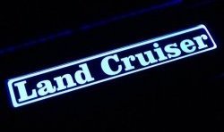 6 899 р. Накладки на порожки автомобиля CT v1 Toyota Land Cruiser 200 1-ый рестайлинг (2012-2015). Увеличить фотографию 2