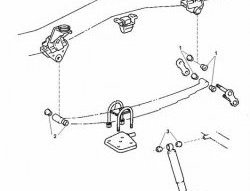 759 р. Полиуретановый сайлентблок рессор задней подвески (передний) Точка Опоры Toyota Land Cruiser J70 5 дв. 2-ой рестайлинг (1999-2004). Увеличить фотографию 2