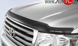 2 699 р. Дефлектор капота NovLine (с логотипом)  Toyota Land Cruiser  200 (2007-2012). Увеличить фотографию 1