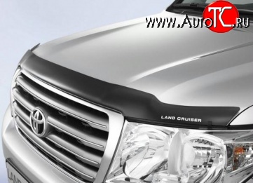 2 999 р. Дефлектор капота NovLine (с логотипом)  Toyota Land Cruiser  200 (2007-2012)