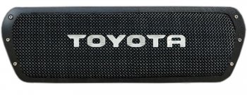 17 699 р. Решетка радиатора CrTuning  Toyota Land Cruiser  200 (2007-2021) (С надписью TOYOTA). Увеличить фотографию 2