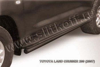 9 449 р. Защита штатного порога d57  Toyota Land Cruiser  200 (2007-2012) (Цвет: серебристый). Увеличить фотографию 1