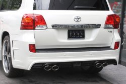26 249 р. Задний бампер MzSpeed ZEUS LUV LINE  Toyota Land Cruiser  200 (2007-2012) (Неокрашенный). Увеличить фотографию 1