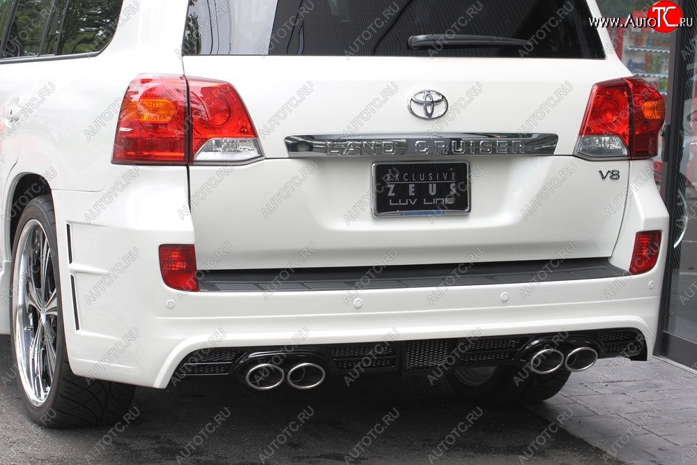 26 249 р. Задний бампер MzSpeed ZEUS LUV LINE  Toyota Land Cruiser  200 (2007-2012) (Неокрашенный)