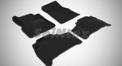 5 449 р. Износостойкие коврики в салон SeiNtex Premium 3D 4 шт. (ворсовые, черные)  Toyota Land Cruiser  200 (2007-2012). Увеличить фотографию 1