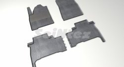 Износостойкие коврики в салон с рисунком Сетка SeiNtex Premium 4 шт. (резина) Toyota Land Cruiser 200 2-ой рестайлинг (2015-2021)