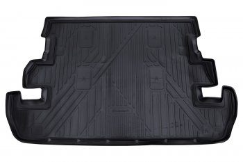 2 099 р. Коврик багажника Element (7-ми местный, полиуретан) Toyota Land Cruiser 200 дорестайлинг (2007-2012) (Цвет: черный). Увеличить фотографию 1