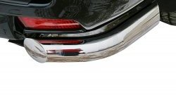 18 647 р. Защита заднего бампера из боковых уголков (d76) Souz-96  Toyota Land Cruiser Prado  J150 (2009-2013). Увеличить фотографию 2