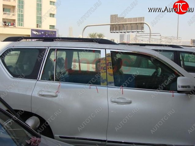 21 599 р. Накладки на стойки дверей СТ  Toyota Land Cruiser Prado  J150 (2009-2013) (Неокрашенные)
