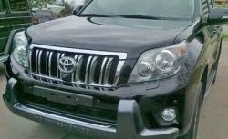 10 249 р. Накладка на передний бампер CT Toyota Land Cruiser Prado J150 дорестайлинг (2009-2013) (Неокрашенная). Увеличить фотографию 1