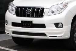12 799 р. Накладка на передний бампер Mz SPEED  Toyota Land Cruiser Prado  J150 (2009-2013) (Неокрашенная). Увеличить фотографию 3